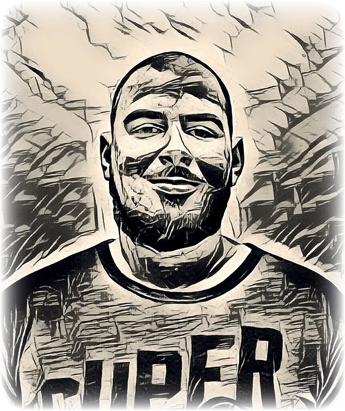 Photo of me in ink art